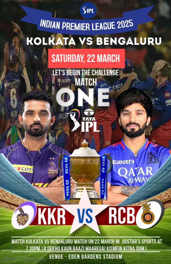 Event poster with bold typography
